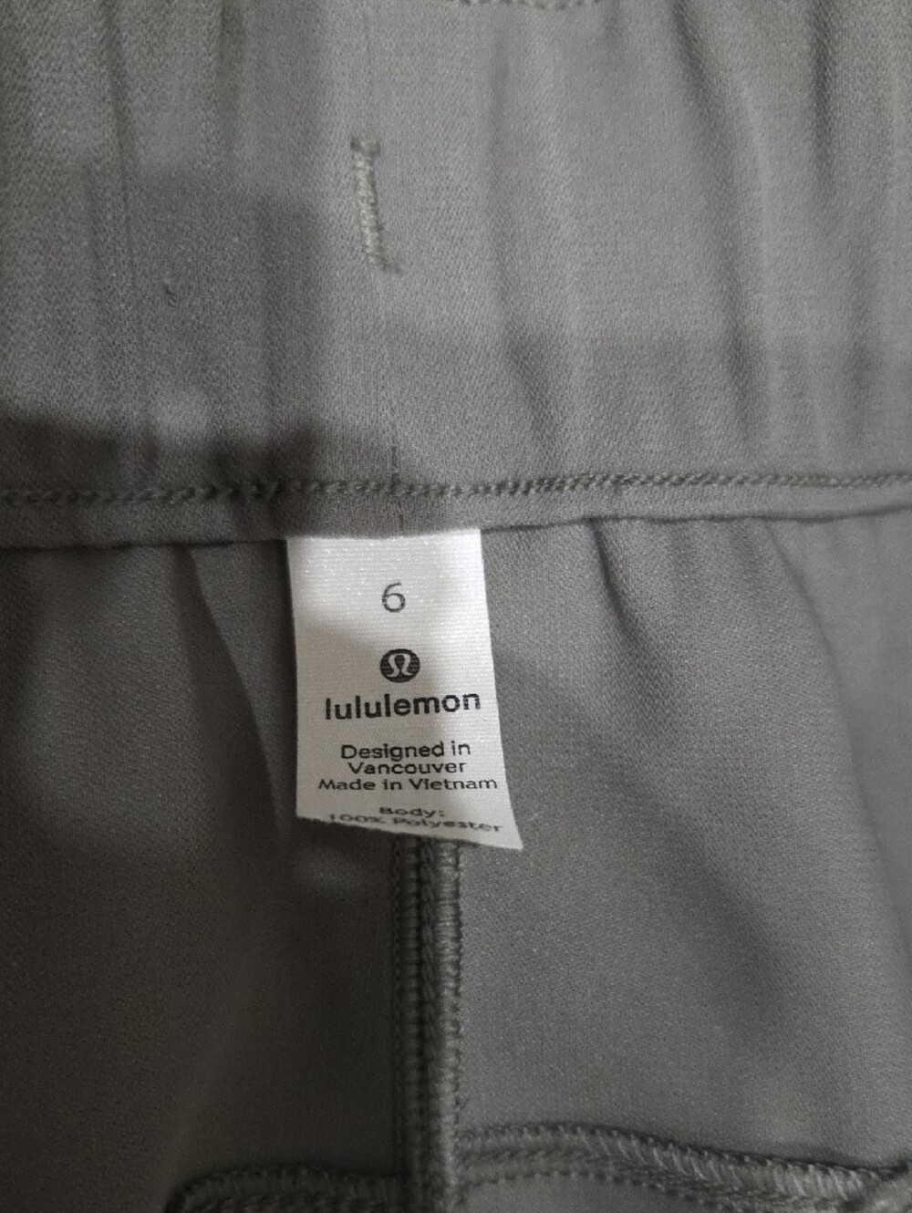 lululemon On The Fly Wide-Leg Pants Grey Sage Size 6 - Picture 4 of 4